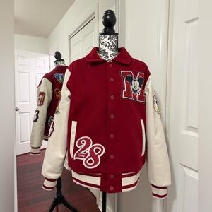 Disney Red and White Varsity Jacket